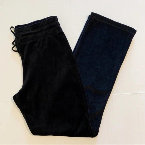 Jones New York Sport Black Velour Pants - Picture 1 of 6